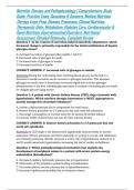 Nutrition Therapy and Pathophysiology &vert; Comprehensive Study Guide&comma; Practice Exam&comma; Questions & Answers&comma; Medical Nutrition Therapy Exam Prep&comma; Disease Processes&comma; Clinical Nutrition&comma; Therapeutic Diets&comma; Metabolism&comma; Diabetes Care&comma; Cardiovascular & Renal Nutriti