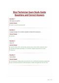 Bicsi Technician Exam Study Guide Questions and Correct Answers