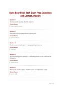 State Board Nail Tech Exam Prep Questions and Correct Answers