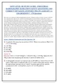 ASNT LEVEL III STUDY GUIDE - INDUSTRIAL&NewLine;RADIOGRAPHY RADIATION SAFETY QUESTIONS AND&NewLine;CORRECT DETAILED ANSWERS UPDATE ALREADY A&plus;&NewLine;GRADED&vert;NEW&excl;&excl; - 170 Questions