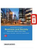 TEST BANK FOR Business and Society&colon; Stakeholders&comma; Ethics&comma; Public Policy 17th edition by Anne T&period; Lawrence&comma; James Weber ISBN&colon;978-1265079246 COMPLETE GUIDE ALL CHAPTERS COVERED 100&percnt; VERIFIED A&plus; GRADE ASSURED&excl;&excl;&excl;&excl;NEW LATEST UPDATE&excl;&excl;&excl;&excl;&excl;