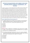 ASNT RT I EXAM qUESTIONS AND CORRECT DETAILED&NewLine;ANSWERS UPDATE ALREADY A GRADE&vert;NEW&excl; - 169&NewLine;Questions