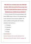 WGU D027 ADVANCED PATHOPHARMACOLOGY EXAM TEST BANK - 200&plus; QUESTIONS WITH RATIONALES - LATEST 2026 STUDY GUIDE&NewLine;