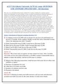 ACCT 211-Liberty University ACTUAL exam&colon; QUESTION&NewLine;AND ANSWERS UPDATED 2025 - 162 Questions