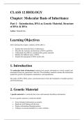 Class 12 Biology Detailed Notes &lpar;West Bengal Board - WBCHSE&rpar;