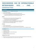 BA2&sol;3 Internationale relaties  - samenvatting