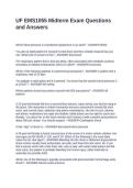 UF EMS1055 Midterm Exam Questions and Answers