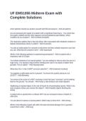 UF EMS1055 Midterm Exam with Complete Solutions