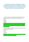 ALABAMA REAL ESTATE SALESPERSON PRACTICE EXAM WITH 100 QUESTIONS AND CORRECT VERIFIED ANSWERS WITH RATIONALES PLUS ANSWER KEY 2026-2027 Q&A RATED A&plus; INSTANT DOWNLOAD PDF
