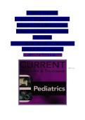 Complete Test Bank Current Diagnosis & Treatment Pediatrics 27th Edition Maya Bunik Myron J&period; Levin Mark J&period; Abzug Teri L&period; Schreiner ISBN 9781265736910 Questions&comma; Answers and Rationales