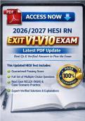 HESI RN Exit Exam V1-V10 Complete Bundle &ndash; Latest 2026&sol;2027 Update &vert; 3&comma;000 NGN Nursing Questions & Correct Answers with Detailed Rationales&comma; 100&percnt; Guarantee Pass&NewLine;