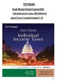 TEST BANK FOR South-Western Federal Taxation 2025&colon; Individual Income Taxes 48th Edition by James Young&comma; Annette Nellen&comma;Mark Persellin ISBN&colon;978-0357988954 COMPLETE GUIDE ALL CHAPTERS COVERED 100&percnt; VERIFIED A&plus; GRADE ASSURED&excl;&excl;&excl;&excl;NEW LATEST UPDATE&excl;&excl;&excl;&excl;&excl;