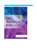 Test Bank for Lewis's Medical-Surgical Nursing&colon; Assessment and Management of Clinical Problems &lpar;12th Edition&rpar;