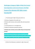 Washington Category 6 Right-of-Way Pest Control &NewLine;Exam Questions and Correct Answers &lpar;Verified &NewLine;Answers&rpar; Plus Rationale 2027 Q&A&vert; Instant &NewLine;Download Pdf