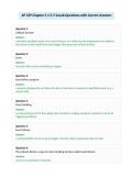 AP CSP Chapter 5&period;1-5&period;5 Vocab Questions with Correct Answers
