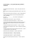 CE 337 EXAM 2 &ndash; PCC QUESTIONS AND CORRECT ANSWERS