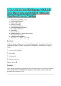 UTA CP2 NURS 5338 Exam 3 NCLEX-style Questions and detailed rationales Top Rated Latest Version 