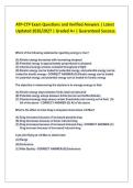 ATP-CTP Exam Questions and Verified Answers &vert; Latest&NewLine;Updated 2026&sol;2027 &vert; Graded A&plus; &vert; Guaranteed Success&period;