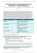 NY Independent General Adjuster Exam &ndash; Official State Insurance Regulatory Board &ndash; 2026&sol;2027 Academic Year &ndash; Verified Questions and Answers for Aspiring Independent and Staff Adjusters
