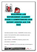 Wisconsin Law Enforcement Academy Phase II Competencies 2026 &vert; 350&plus; Expert-Verified Exam Questions & Answers &vert; Search & Seizure&comma; Evidence&comma; DAAT&comma; Use of Force&comma; Death Investigations & Criminal Investigations &vert; Wisconsin Law Enforcement Standards Board &lpar;LESB