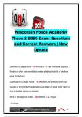 Wisconsin Police Academy Phase 2 2026 Exam &vert; 250&plus; Expert-Verified Exam Questions & Correct Answers &vert; DAAT&comma; Use of Force&comma; Search & Seizure&comma; Firearms&comma; Pursuits & Crisis Intervention &vert; Wisconsin Law Enforcement Standards Board &lpar;LESB&rpar;