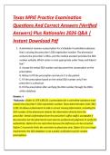 Texas MPJE Practice Examination &NewLine;Questions And Correct Answers &lpar;Verified &NewLine;Answers&rpar; Plus Rationales 2026 Q&A &vert; &NewLine;Instant Download Pdf 