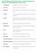 101-200 Esthetician Exam Study Guide - Verified Questions and Answers - A&plus; Guaranteed Success Exam Prep