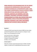 NR546 ADVANCED PSYCHOPHARMACOLOGY FOR THE PMHNP&colon; A 200-QUESTION COMPREHENSIVE FINAL EXAM Q-BANK COVERING NEUROBIOLOGY&comma; ANTIDEPRESSANTS &lpar;SSRIS&comma; SNRIS&comma; TCAS&comma; MAOIS&rpar;&comma; ANTIPSYCHOTICS &lpar;TYPICAL & ATYPICAL&rpar;&comma; MOOD STABILIZERS &lpar;LITHIUM&comma; ANTICONVULSANTS&rpar;&comma; ADHD THER