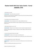 Shadow Health Well Visit&colon; Xavier Daniels - Formal&NewLine;ANSWER-s 2026&NewLine;