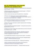 RAD 100 COMPREHENSIVE EXAM 2026&sol;2027&NewLine;QUESTIONS AND ANSWERS RATED A&plus;