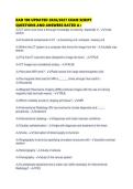RAD 100 UPDATED 2026&sol;2027 EXAM SCRIPT&NewLine;QUESTIONS AND ANSWERS RATED A&plus;