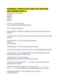 PARAMEDIC TRAUMA STUDY GUIDE 2026 QUESTIONS AND ANSWERS RATED A&period;pdf