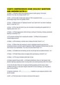 VADETS COMPREHENSIVE EXAM 2026&sol;2027 QUESTIONS&NewLine;AND ANSWERS RATED A&plus;