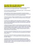 NYLE NEW YORK LAW CORE EXAM 2026 SET QUESTIONS AND ANSWERS RATED A&period;pdf