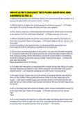 NR328 LATEST 2026&sol;2027 TEST PAPER QUESTIONS AND&NewLine;ANSWERS RATED A&plus;