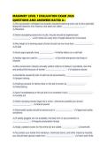 MASONRY LEVEL 1 EVALUATION EXAM 2026 QUESTIONS AND ANSWERS RATED A&period;pdf