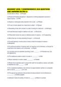 MASONRY LEVEL 1 COMPREHENSIVE 2026 QUESTIONS AND ANSWERS RATED A&period;pdf