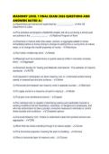 MASONRY LEVEL 1 FINAL EXAM 2026 QUESTIONS AND ANSWERS RATED A&period;pdf