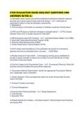 CTCD EVALUATION EXAM 2026&sol;2027 QUESTIONS AND&NewLine;ANSWERS RATED A