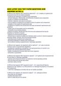 ASHI LATEST 2026 TEST PAPER QUESTIONS AND ANSWERS RATED A&period;pdf
