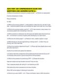 ASHI FIRST AID COMPREHENSIVE EXAM 2026 QUESTIONS AND ANSWERS RATED A&period;pdf