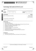 9706&lowbar;s25&lowbar;qp&lowbar;22 Cambridge International AS A Level Accounting Paper 2 May June 2025 Study Guide Questions and Answers Latest Version 2026&sol;2027