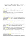 ATI NCLEX Review Nursing Care of Children   LATEST EDITION EXAM &NewLine;2026 WITH CORRECT ANSWERS VERY WELL ELABORATED&excl; 