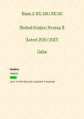 Exam 1 & 2&colon; NU 185 &sol; NU185 Medical-Surgical Nursing II &lpar;Latest 2026 &sol; 2027 Updates BUNDLE PACKAGE WITH COMPLETE SOLUTIONS&rpar; &vert; 100&percnt; Correct &vert; Grade A - Galen