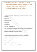  MN 580 Midterm & Final Exam for Pediatrics