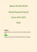 Exam 4&colon; NU 185 &sol; NU185 &lpar;Latest 2026 &sol; 2027&rpar; Medical-Surgical Nursing II &vert; 100&percnt; Correct Questions & Answers - Galen 