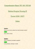 Comprehensive Exam&colon; NU 185 &sol; NU185 &lpar;Latest 2026 &sol; 2027&rpar; Medical-Surgical Nursing II &vert; 100&percnt; Correct Questions & Answers - Galen