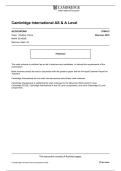 9706&lowbar;s25&lowbar;ms&lowbar;12 Cambridge International AS A Level Accounting Paper 1 Multiple Choice Mark Scheme May June 2025 Study Guide Questions and Answers Latest Version 2026&sol;2027