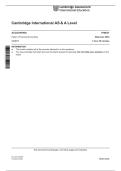 9706&lowbar;s25&lowbar;in&lowbar;31 Cambridge International AS A Level Accounting Paper 3 Insert May June 2025 Study Guide Questions and Answers Latest Version 2026&sol;2027