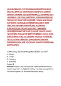 IAHSS SUPERVISOR CERTIFICATION EXAM COMPREHENSIVE PRACTICE BANK &lpar;2023 CORE CURRICULUM&rpar;&colon; 200 ORIGINAL MULTIPLE-CHOICE QUESTIONS WITH VERIFIED CORRECT ANSWERS&comma; DETAILED RATIONALES&comma; AND RANDOMIZED DISTRIBUTIONS &ndash; COVERING ALL 8 LEADERSHIP FUNCTIONS&comma; PERSONNE